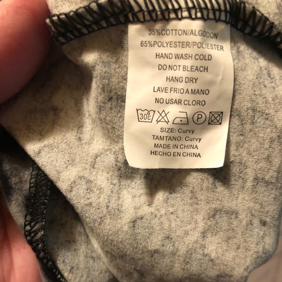 Lounge Shorts Leggings Material Gray Leopard PJ Pajamas TC2 NWOT - Picture 6 of 6